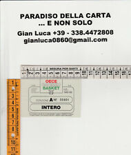 Biglietto ticket oece usato  Castelvetro di Modena