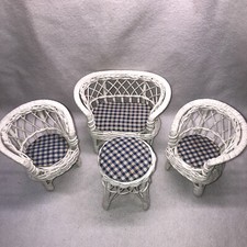 Vtg white wicker for sale  Amherst