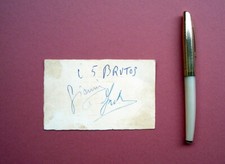 Biglietto autografo gianni usato  Italia