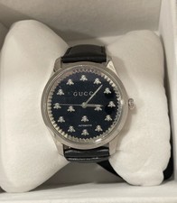 Usado, Relógio Gucci G-Timeless YA126286 preto ônix automático caixa de relógio masculino e papéis comprar usado  Enviando para Brazil