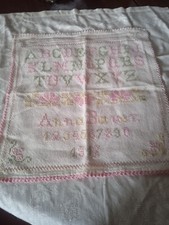Antico imparaticcio sampler usato  Montiglio Monferrato