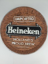 Placa de cerveja vintage Heineken barril barra 12" 1965 comprar usado  Enviando para Brazil