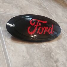2015-21 Ford F150 emblema da tampa da caçamba todo preto brilhante e corrida vermelho ford script comprar usado  Enviando para Brazil