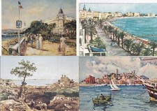 Lot cartes postales d'occasion  Bourg-de-Péage