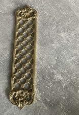 Brass lattice fingerplate for sale  LONDON