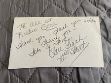 Signed paper for sale  SUNDERLAND