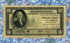 1924 democratic national for sale  USA