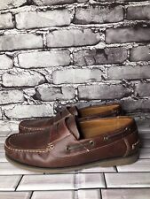 Mocassim Samuel Windsor couro marrom sapatos casuais barco masculino tamanho 9,5M EUA/43UE comprar usado  Enviando para Brazil