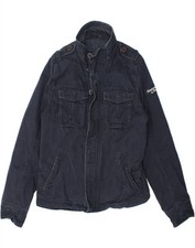 Jaqueta utilitária militar masculina ABERCROMBIE & FITCH Reino Unido 42 GG azul marinho algodão DL73 comprar usado  Enviando para Brazil