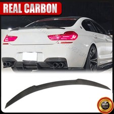 Tampa de asa spoiler traseiro fibra de carbono real para BMW F13 F06 640i 650i M6 12-18, usado comprar usado  Enviando para Brazil