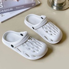 Crocs Clássico Tamanco Unissex Sapato Ultra Leve Amigo da Água Sandálias-BRANCO comprar usado  Enviando para Brazil