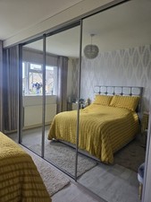 Sliding mirrored wardrobe for sale  BRADFORD