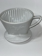 Filtro reutilizável de café cerâmica branca Melitta modelo 101 com 3 furos comprar usado  Enviando para Brazil