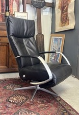 Leather swivel recliner for sale  GILLINGHAM