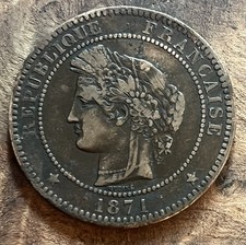 Centimes cérès 1871 d'occasion  Pont-l'Abbé-d'Arnoult