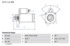 Bosch anlasser starter gebraucht kaufen  Oberlungwitz