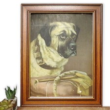 Antique dog print for sale  LONDON