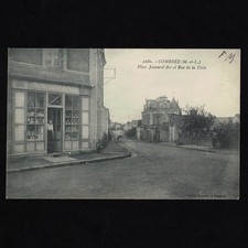 Cpa combrée place d'occasion  Cerisy-la-Salle