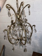 Lampadario cristallo vintage usato  Bologna
