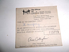Beatles london fan for sale  BIGGAR