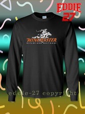 Usado, Nova Camiseta Winchester Logotipo de Arma de Fogo Masculina Manga Longa Camiseta Americana comprar usado  Enviando para Brazil