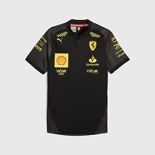 Camiseta polo preta hip 2024/25 Scuderia Ferrari F1 Racing Sebastian Team, usado comprar usado  Enviando para Brazil