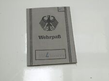 Bundeswehr wehrpass luftwaffe gebraucht kaufen  Künzell
