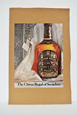 Destilaria vintage Chivas Rules blended uísque escocês publicidade impressão litho " comprar usado  Enviando para Brazil