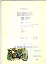 Hotel victoria menu for sale  Dallas