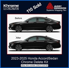 Sobreposição blackout acabamento cromado Honda Accord Sedan 2023-2025 (preto brilhante) comprar usado  Enviando para Brazil