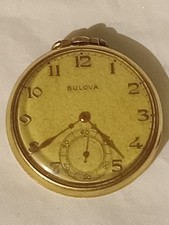 Relógio de bolso Bolova Atiltique face aberta tom dourado comprar usado  Enviando para Brazil