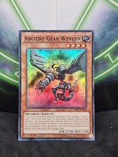 Yugioh Ancient Gear Wyvern SR03-EN003 Super Raro 1ª Edição em estado quase perfeito, usado comprar usado  Enviando para Brazil