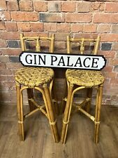 Bar stools bamboo for sale  BROMSGROVE