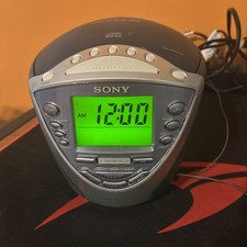 Rádio Sony Dream Machine ICF-CD843V AM/FM 4 bandas CD player alarme testado e funciona comprar usado  Enviando para Brazil