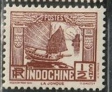Indochine 153 charniere d'occasion  Marsac-sur-l'Isle