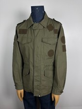 Casaco militar masculino bonito verde quatro bolsos emblema campo tamanho G comprar usado  Enviando para Brazil