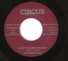 THE MONITORS 45RPM '58 CIRCUS A BOY FRIENDS PRAYER DOO WOP BALLAD REPRO M- VINYL comprar usado  Enviando para Brazil