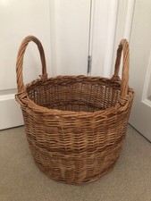 Wicker log basket for sale Wicker log basket for sale  HORSHAM
