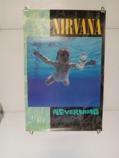 Pôster promocional Nirvana / Nevermind / Raro 1991, usado comprar usado  Enviando para Brazil