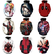 Pulôver Deadpool moletom com capuz cosplay jaqueta de super-herói casaco fantasias extravagantes comprar usado  Enviando para Brazil