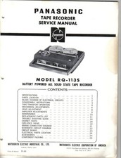 MANUAL DE SERVIÇO PANASONIC RQ-113S (FORMATO E PDF) comprar usado  Enviando para Brazil