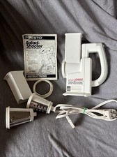 Vintage 1990 Presto 02910 Atirador de Salada Cortador Elétrico Ralador Triturador com Caixa comprar usado  Enviando para Brazil