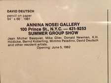 Basquiat 1982 nyc for sale  New York