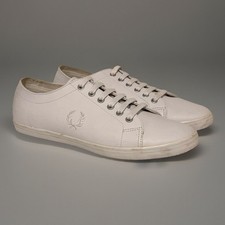 Tênis FRED PERRY Kingston Couro Branco B6327/200 Masculino Tamanho Reino Unido 8 EUA 9 Unissex comprar usado  Enviando para Brazil