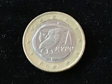 Usado, 2002 1 € Euro moeda circulada com coruja representando a Grécia e a cidade de Atenas boa comprar usado  Enviando para Brazil