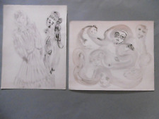 Drawings lot watercolors d'occasion  Expédié en Belgium