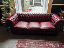 Chesterfield seater sofa for sale  BACUP