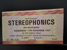 Stereophonics cardiff uni for sale Stereophonics cardiff uni for sale  BARRY