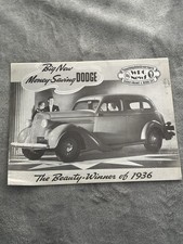 1936 dodge catalog for sale  San Diego