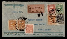 DR WHO 1933 BRASIL VARIG CORREIO AÉREO CONDOR REGISTRADO PARA PORTO ALEGRE w5394 comprar usado  Enviando para Brazil